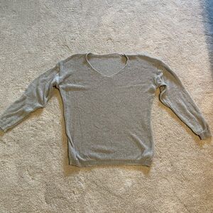 New Gray V-Neck Sweater size XL